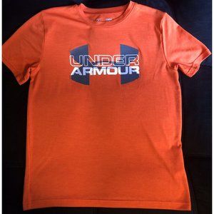 UNDER ARMOUR Youth Large Boy’s  Heatgear Top COLOR ORANGE SIZE YLG/JG/G